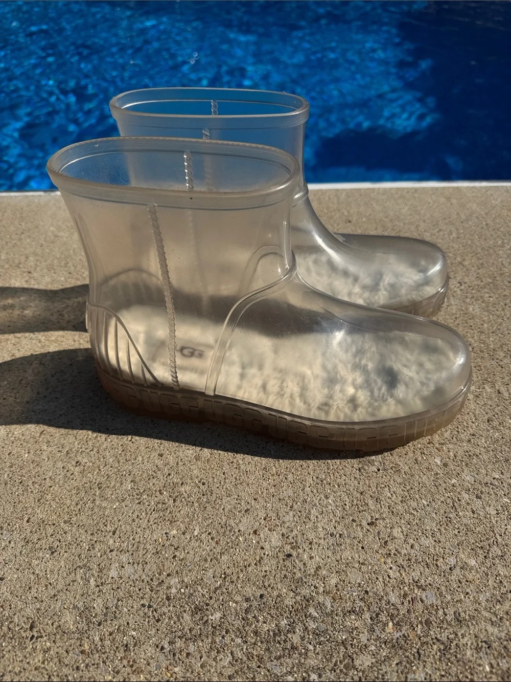 UGG Clear Translucent Short Rain Boots